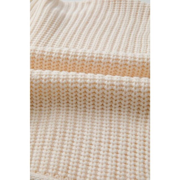 NWT ESME Cream Sleeveless Sweater Knit Vest With Gold Buttons - Picture 11 of 11